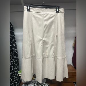 Pleather Skirt off white